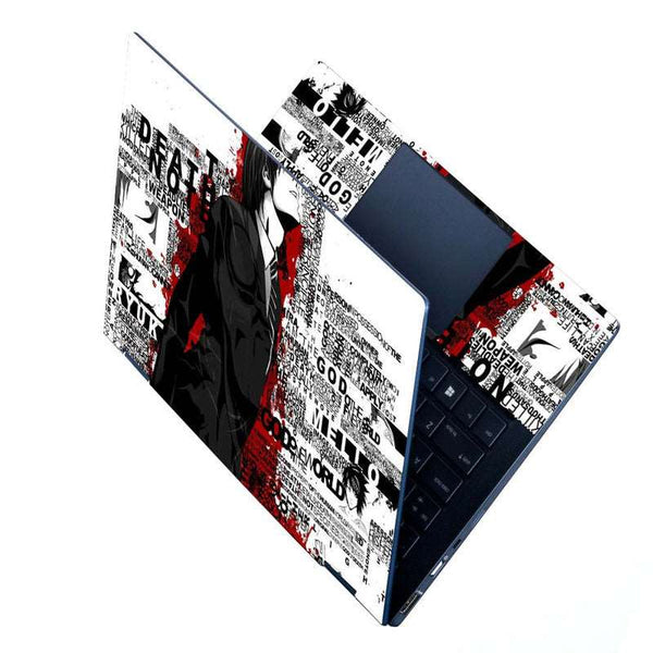 Full Panel Laptop Skin - Death Note Typography