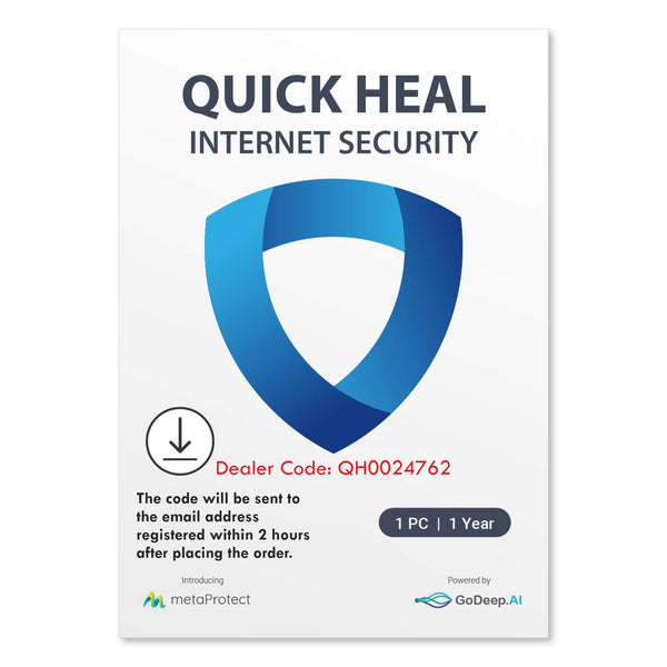Quick Heal Internet Security - 1 PC, 1 Year (Instant Email Delivery)