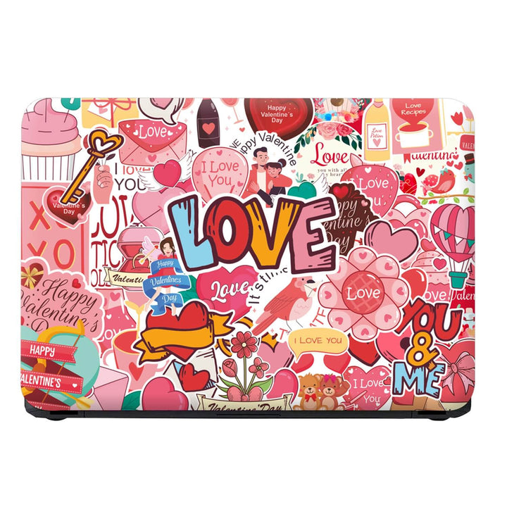 Laptop Skin - Valentine's Day Sticker Bomb
