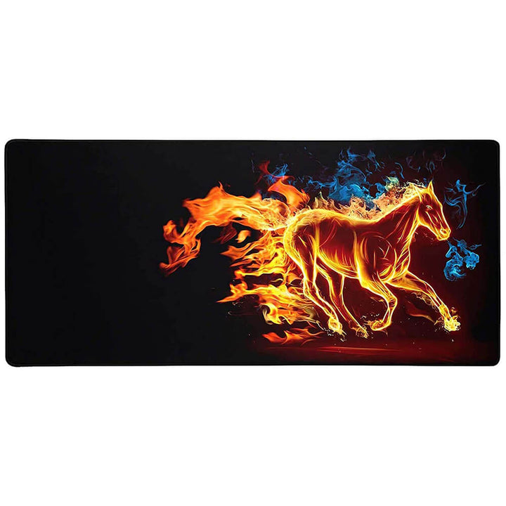 Fire Horse Anti-Slip Extended Desk Mat Gaming Mouse Pad - SkinsLegend