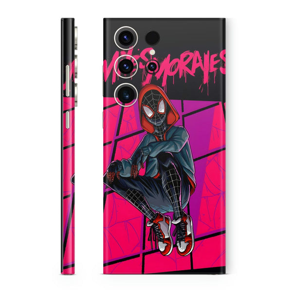 Mobile Skin Wrap - Miles Morales Pink Shaded