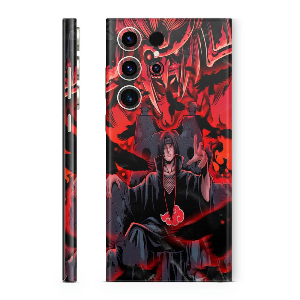 Mobile Skin Wrap Anime Itachi Uchiha Red Black Protect Your