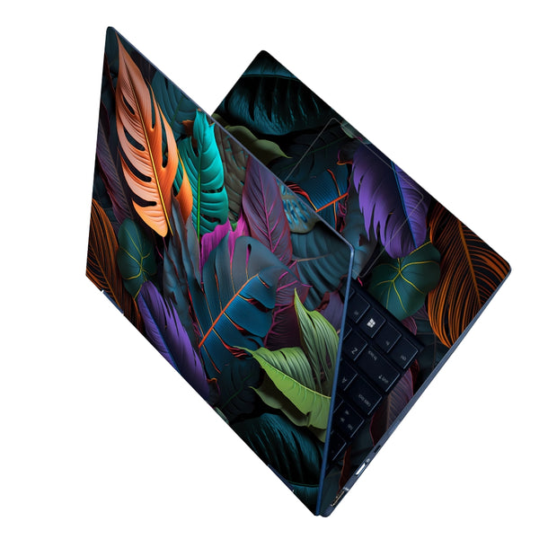 Laptop Skin - A Colorful Collection of Tropical Leaves