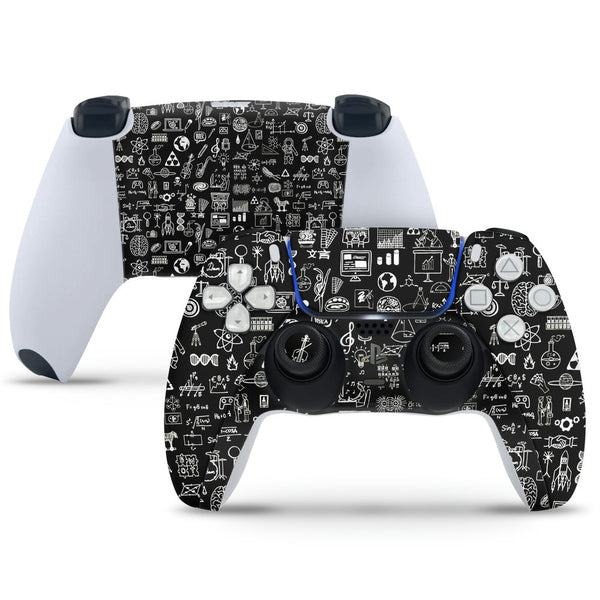 PS5 Controller Skin - Space Symbols on Black