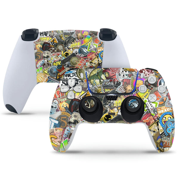 PS5 Controller Skin - Sticker Bomb Welcome