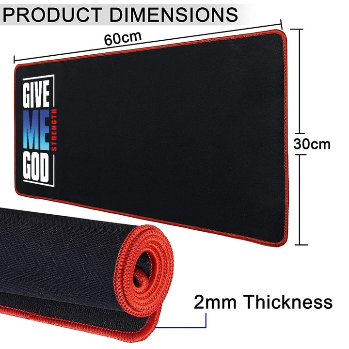 Anti-Slip Extended Desk Mat Gaming Mouse Pad - Give Me Good Strength