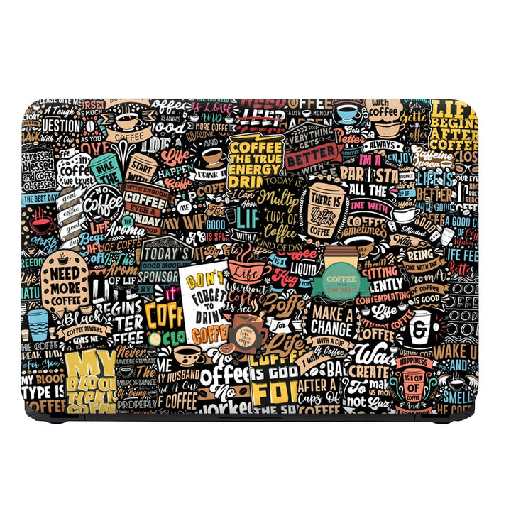 Laptop Skin - Coffee Sticker bomb