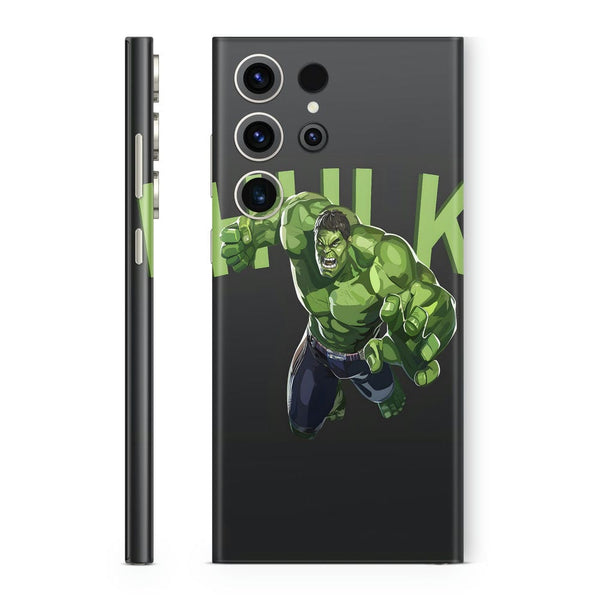 Mobile Skin Wrap - Angry Hulk Green Black Design
