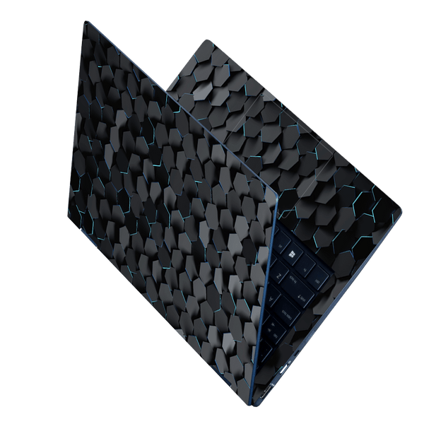Laptop Skin - Abstract Background With Black Randomly