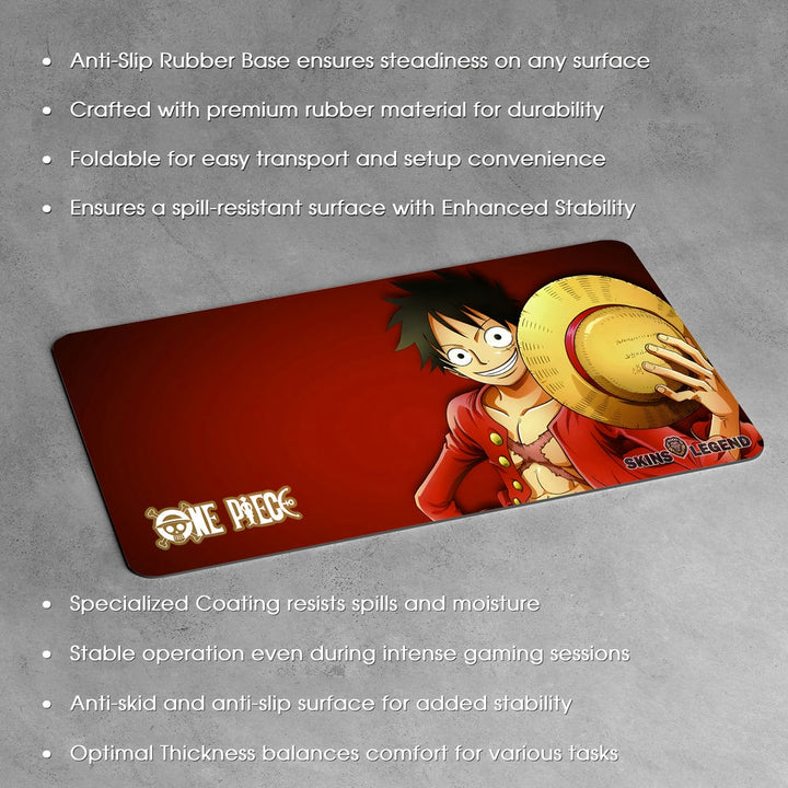 Anti-Slip Desk Mat Gaming Mouse Pad - One Piece Monkey D Luffy MDL12