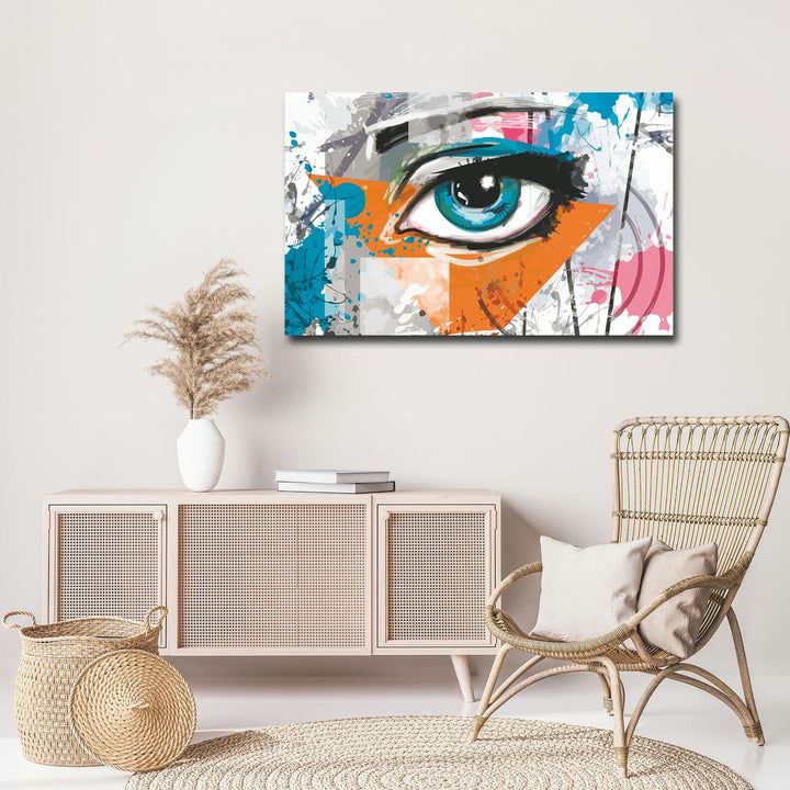 32x20 Canvas Painting - Eye View Multicolor Art