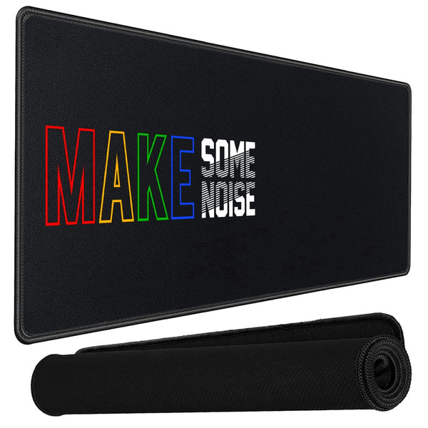 Anti-Slip Extended Desk Mat Gaming Mouse Pad - Make Some Noise