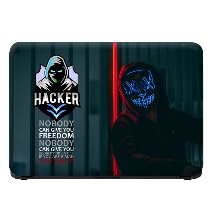 Laptop Skin - Bar Hacker No Body Quotes
