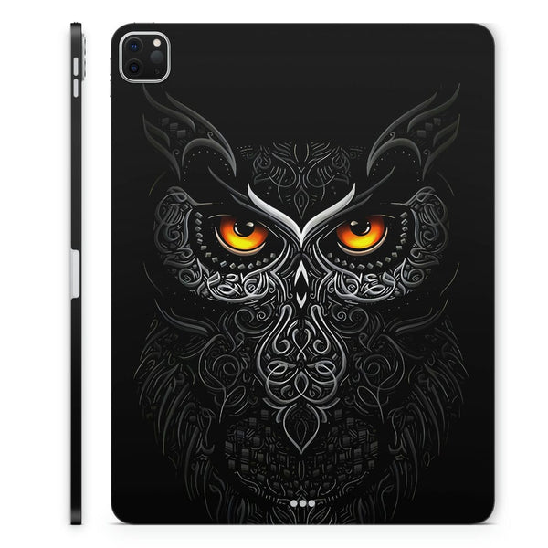 Tablet Skin Wrap - Black Owl Design