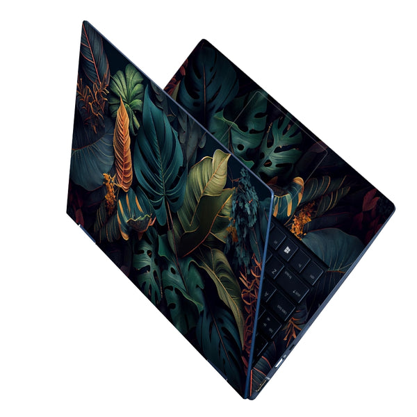 Laptop Skin - Leaf Pattern Illustration Plant Backdrop
