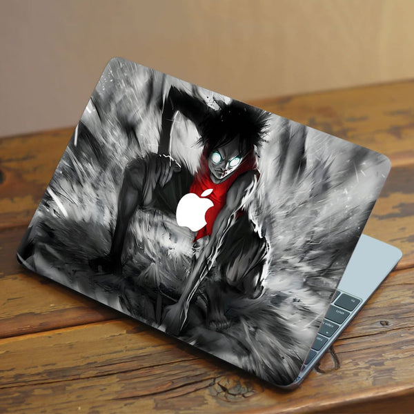 Laptop Skin for Apple MacBook - Shockwave Power of Monkey D. Luffy