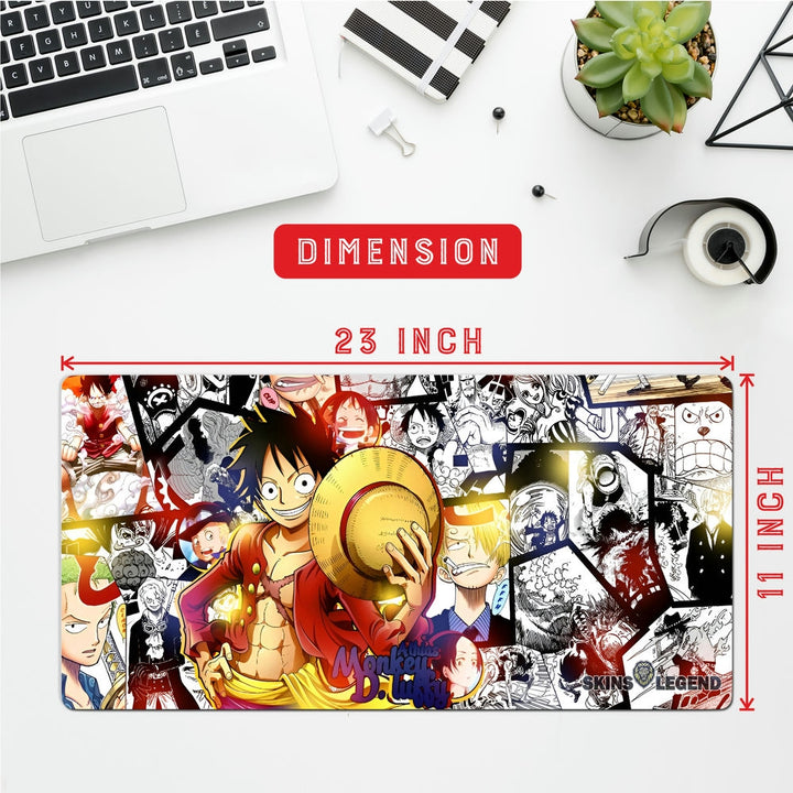 Anti-Slip Desk Mat Gaming Mouse Pad - One Piece Monkey D Luffy MDL17