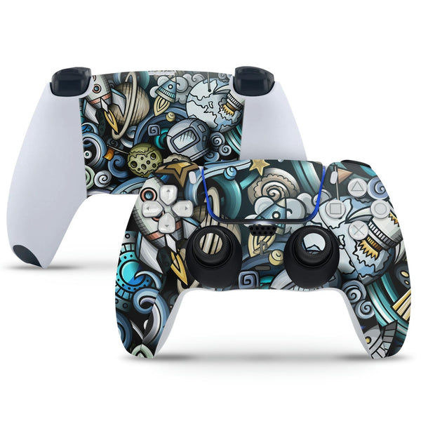 PS5 Controller Skin - Space Doodle