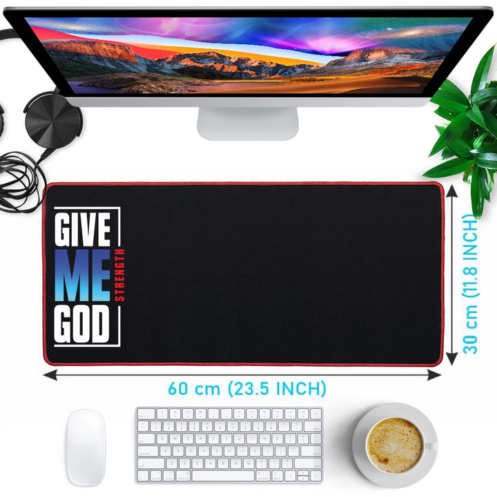 Anti-Slip Extended Desk Mat Gaming Mouse Pad - Give Me Good Strength
