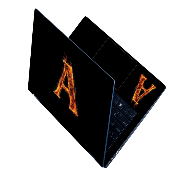 Laptop Skin - A Letter Fire