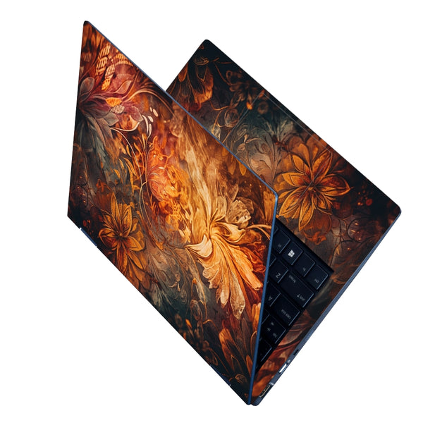 Laptop Skin - Floral Elegance Painted