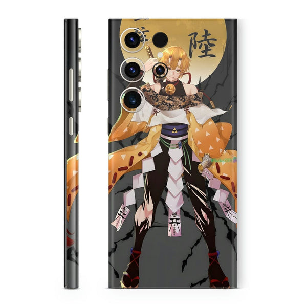 Mobile Skin Wrap - Anime Demon Slayer Sword Design