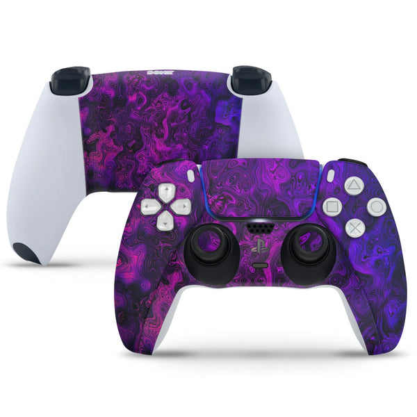 PS5 Controller Skin - Pink Blue Abstract