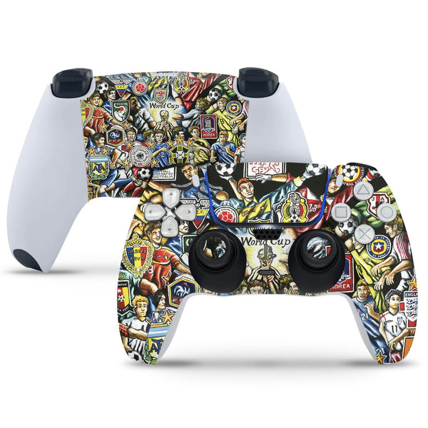 PS5 Controller Skin - Sticker Bomb World Cup