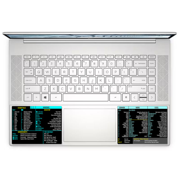 Keyboard Shortcut Stickers Windows + Word/Excel (for PC/Windows) - SkinsLegend