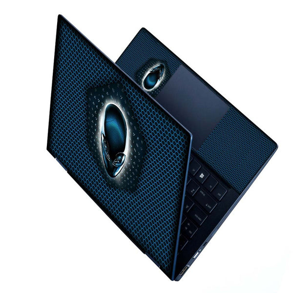 Full Panel Laptop Skin - Alienware Blue Net