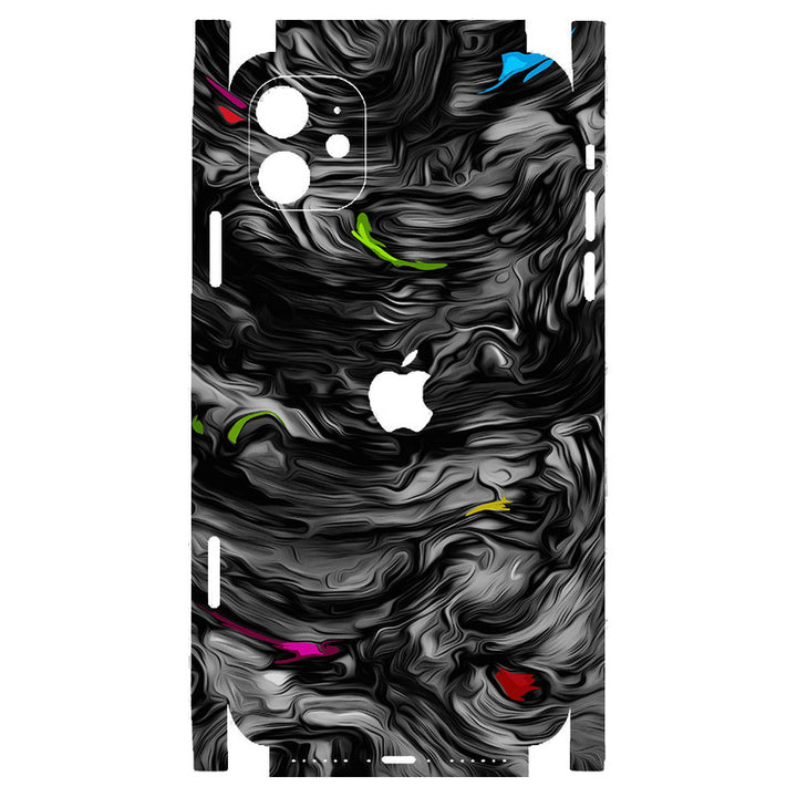 Apple iPhone Skin Wrap - Black of Blue Design - SkinsLegend