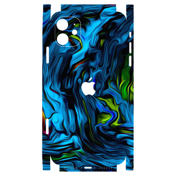 Apple iPhone Skin Wrap - Blue Design - SkinsLegend