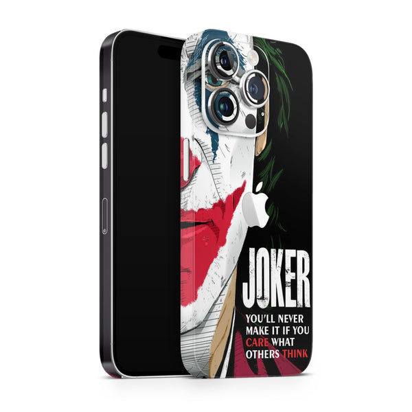 Apple iPhone Skin Wrap - Care Think Joker - SkinsLegend