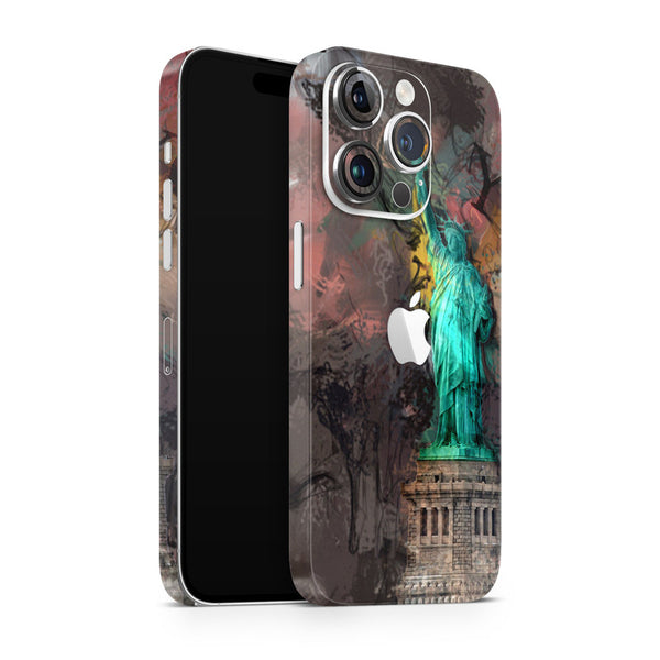 Apple iPhone Skin Wrap - Statue of Liberty Graffiti - SkinsLegend