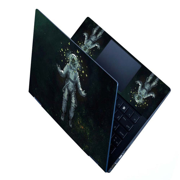 Full Panel Laptop Skin - Astronaut Butterflies