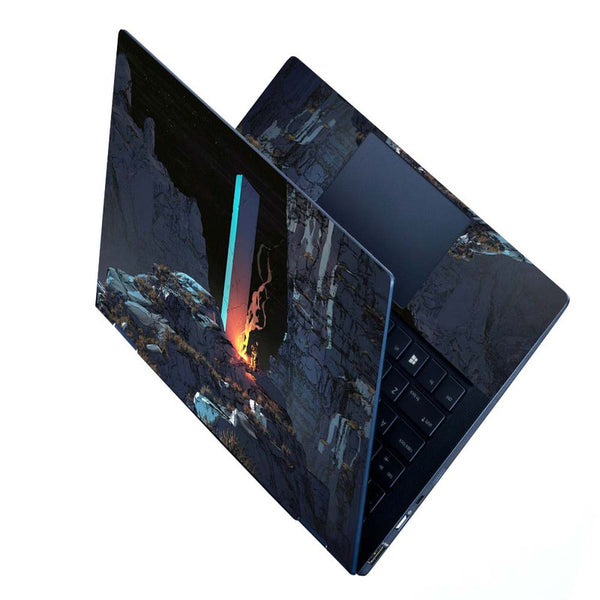 Full Panel Laptop Skin - Astronaut Fire