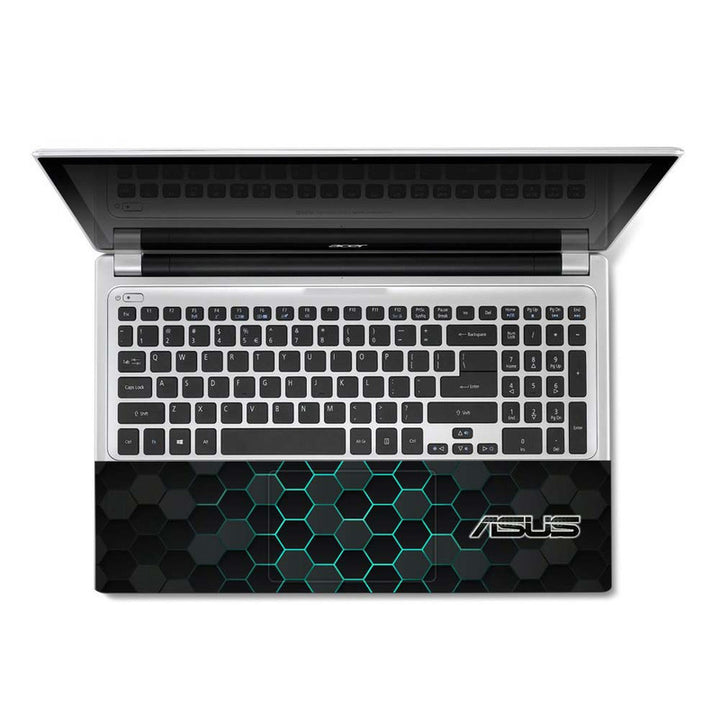 Full Panel Laptop Skin - Asus Black Honeycomb