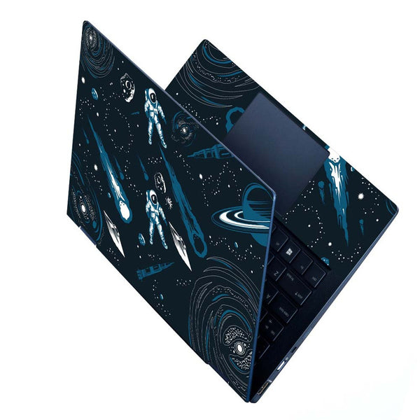 Full Panel Laptop Skin - Black Space Art