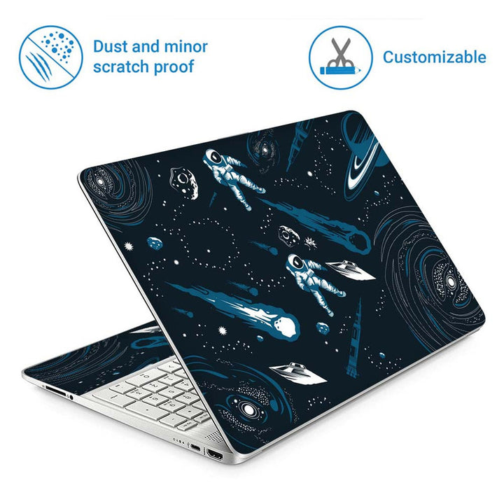 Full Panel Laptop Skin - Black Space Art
