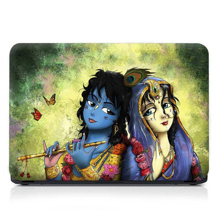 Full Panel Laptop Skin - Cute Radha Krishna