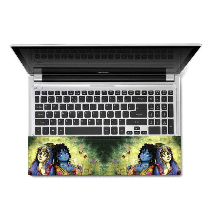 Full Panel Laptop Skin - Cute Radha Krishna