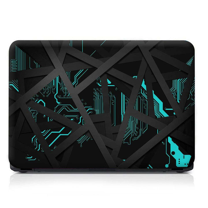 Full Panel Laptop Skin - Cyan Circuit