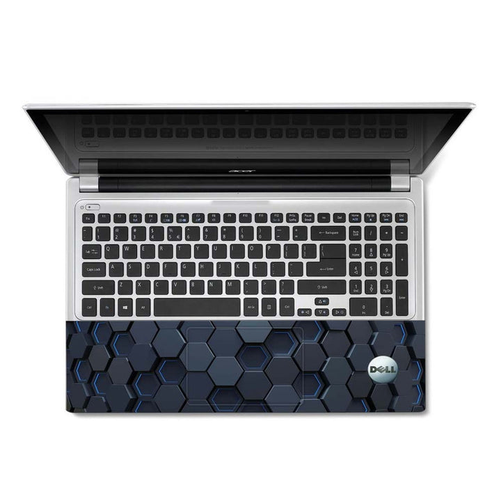 Full Panel Laptop Skin - Dell Embossed Octagon