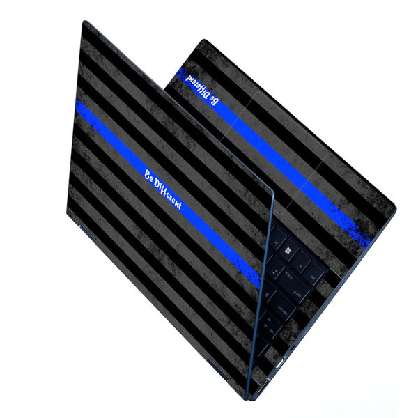 Laptop Skin - Be Different Blue Line