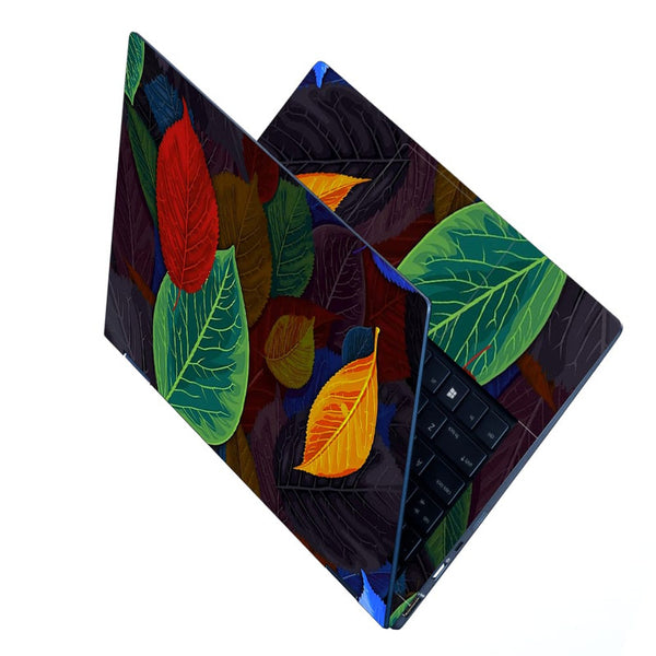 Laptop Skin - Multicolor Leaf Art