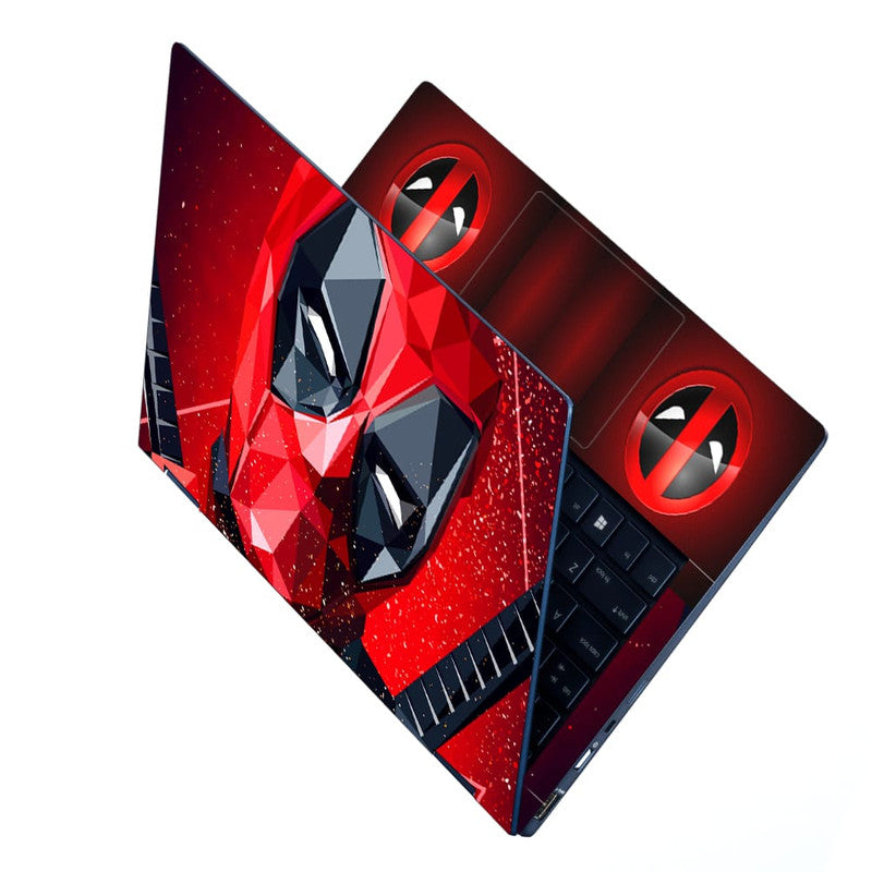 Laptop Skin Red Design Deadpool for inch Laptop - Main Image