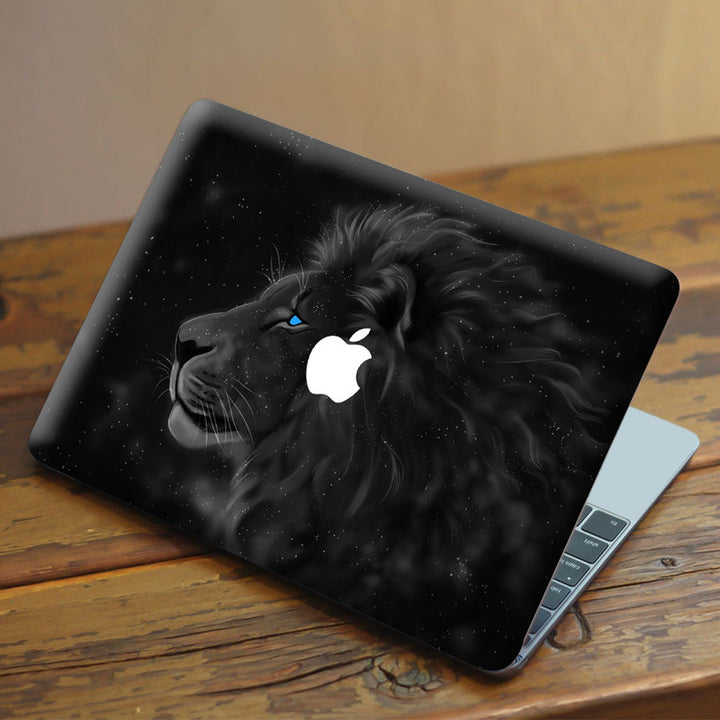 Laptop Skin for Apple MacBook - Galaxy Lion Black - SkinsLegend