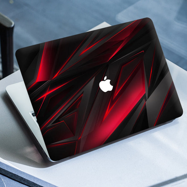 Laptop Skin for Apple MacBook - Grey Magenta 3D Art - SkinsLegend