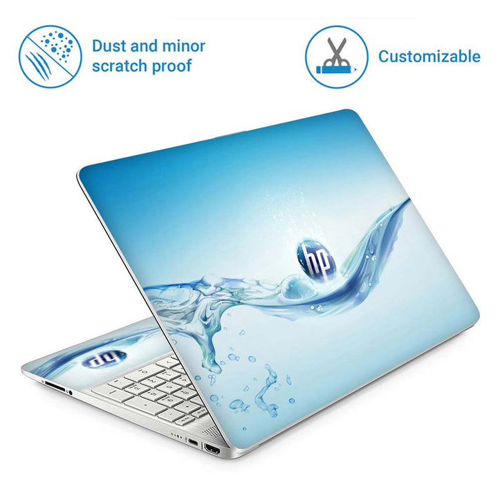Full Panel Laptop Skin - HP Aqua