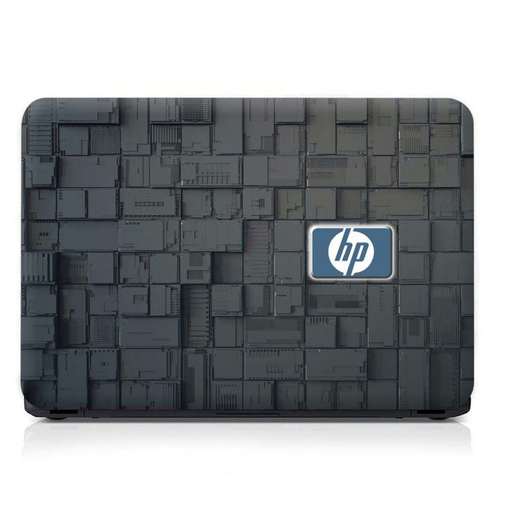 Full Panel Laptop Skin - HP Grey Brick Wall